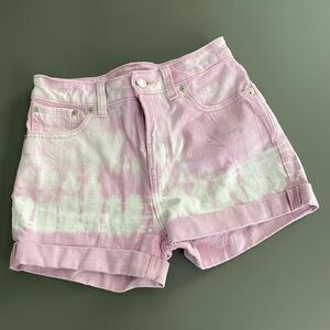 Girls GAP high rise tie-dye shorts